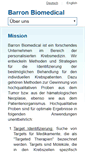 Mobile Screenshot of barron-biomedical.com